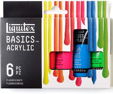 Cargar imagen en el visor de la galería, LIQUITEX BASICS/6X22ML SET - FLRSCNT