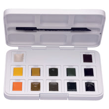 Cargar imagen en el visor de la galería, Van Gogh Watercolor Pocket Box Sets, 12-Pan Shades of Nature Set