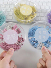 Cargar imagen en el visor de la galería, 84pcs Random Paper Clip & Binder Clip Set