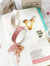 Cargar imagen en el visor de la galería, 5 rolls Simple Striped Pattern Tape