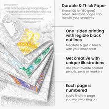 Cargar imagen en el visor de la galería, Arteza - Libro para colorear, ilustraciones de animales, contornos negros, 72 hojas