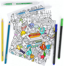 Cargar imagen en el visor de la galería, Arteza - Libro para colorear, ilustraciones de animales y garabatos, contornos grises, 72 hojas