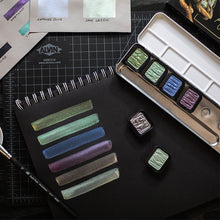 Charger l'image dans la galerie, FINETEC - Watercolor Metal Tin Sets, 6-Color Pearlescent Cool Set