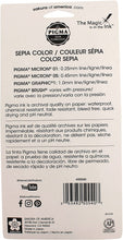 將圖片載入圖庫檢視器 Sephia Pigma Brush, Graphic & Micron 4-Pen Set