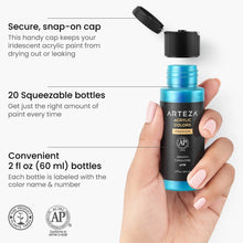 Cargar imagen en el visor de la galería, Acrylic Paint, Iridescent Harmony Tones, 2oz Bottles- Set of 20