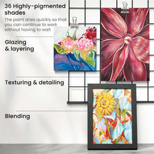 將圖片載入圖庫檢視器 Arteza - Pintura de artista de gouache metálico, tubos de 12 ml - Juego de 36