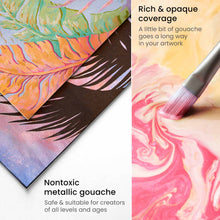 將圖片載入圖庫檢視器 Arteza - Pintura de artista de gouache metálico, tubos de 12 ml - Juego de 36