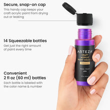 Cargar imagen en el visor de la galería, Arteza - Pintura acrílica perlada, botellas de 2 oz - Juego de 14