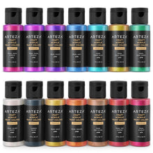 Cargar imagen en el visor de la galería, Arteza - Pintura acrílica perlada, botellas de 2 oz - Juego de 14