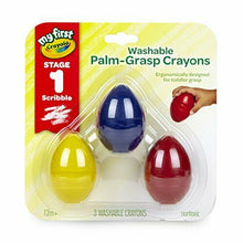 Lade das Bild in den Galerie-Viewer, Crayola My First Toddler Crayons, Washable Palm Grip Crayons, 3 Count