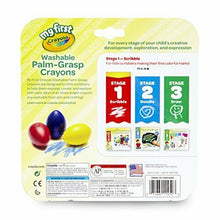 Lade das Bild in den Galerie-Viewer, Crayola My First Toddler Crayons, Washable Palm Grip Crayons, 3 Count