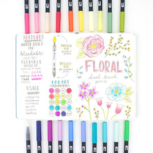 將圖片載入圖庫檢視器 Tombow Dual Brush Pens - Floral Pallette - Set de 20