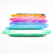 Cargar imagen en el visor de la galería, Tombow - Juego de 12 rotuladores Twintone - Pastel