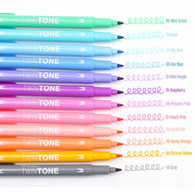 Cargar imagen en el visor de la galería, Tombow - Juego de 12 rotuladores Twintone - Pastel