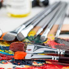 將圖片載入圖庫檢視器 Transon Pinceles de pintura Filbert Red Sable Filbert, 6 piezas