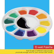 Cargar imagen en el visor de la galería, Meeden 12 Well Round Porcelain Palette
