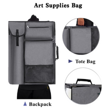 將圖片載入圖庫檢視器 TreotchFun - Funda de arte 18 X 24, mochila y bolsa de mano para obras de arte (gris).
