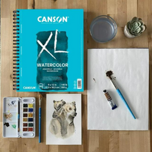將圖片載入圖庫檢視器 Canson - XL Watercolor Pads, 9&quot; x 12&quot; - Side Wire-Bound
