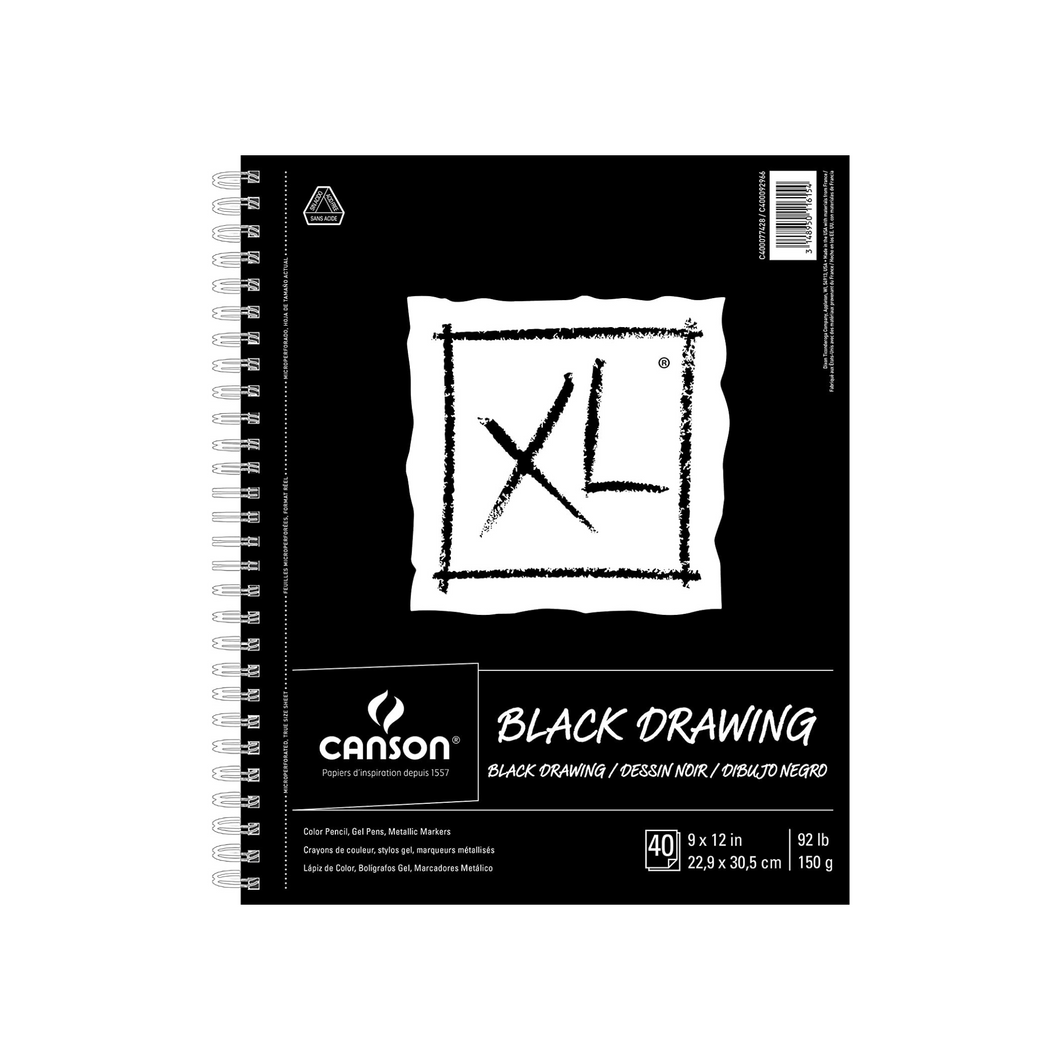 Canson® XL® Black Drawing Pad 9x12in