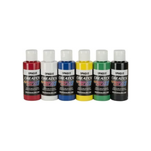 Lade das Bild in den Galerie-Viewer, Createx Colors 2 oz Opaque Airbrush Paint Set, 2 Ounce primary6pack
