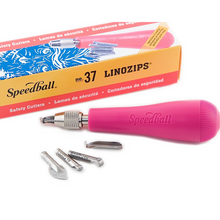 Cargar imagen en el visor de la galería, Linozip Assortment #37, 1 Handle &amp; 5 Cutters
