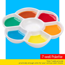 將圖片載入圖庫檢視器 MEEDEN 7-Well Studio - Bandeja de paleta de pintura de porcelana 4 3-4 pulg
