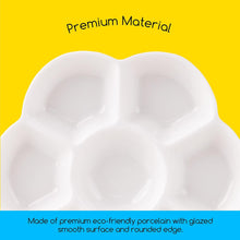 將圖片載入圖庫檢視器 MEEDEN 7-Well Studio - Bandeja de paleta de pintura de porcelana 4 3-4 pulg

