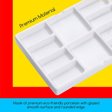 Carregar imagem no visualizador da galeria, MEEDEN Paleta de pintura de cerámica de 14 pocillos
