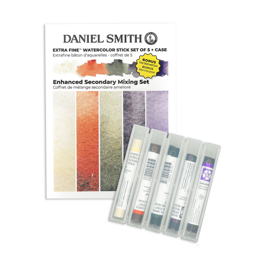 Extra-Fine Watercolor Stick Sets, 5-Enhanced Secondary Mixing Set