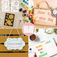 將圖片載入圖庫檢視器 BAMIDELE Plantillas de letras y números para pintar, 40 plantillas
