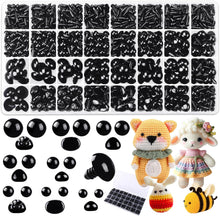 將圖片載入圖庫檢視器 YUJUN 1100 piezas de nariz de ojos de seguridad para ganchillo muñeca artesanal, animales de peluche, muñecos amigurumi
