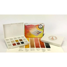 Cargar imagen en el visor de la galería, Extra Fine Watercolor Half Pan Sets, 6-Color Half Pan Earth Tones
