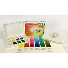 Load image into Gallery viewer, Extra Fine Watercolor Half Pan Sets, 6-Color Half Pan Set Floral
