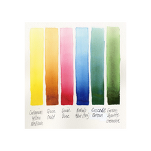 Load image into Gallery viewer, Extra Fine Watercolor Half Pan Sets, 6-Color Half Pan Set Floral
