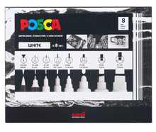 Carregar imagem no visualizador da galeria, Posca Tip Variety Set-All White
