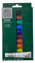 將圖片載入圖庫檢視器 Winsor &amp; Newton Winton Juego de pintura al óleo para principiantes, 10 tubos de 12 ml

