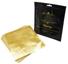 Cargar imagen en el visor de la galería, Gigules Hojas de Pan de Oro 100 Piezas Láminas de Oro 14 x 14 cm
