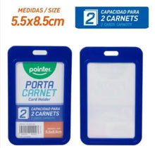 Cargar imagen en el visor de la galería, PORTA CARNET, POINTER, CAPACIDAD PARA 2 CARNETS
