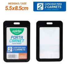 Cargar imagen en el visor de la galería, PORTA CARNET, POINTER, CAPACIDAD PARA 2 CARNETS
