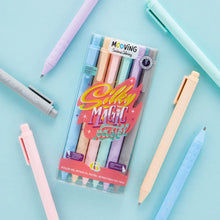 Load image into Gallery viewer, Mooving Boligrafo tinta gel retractil tonos pastel 6pc Coloring Silky Magic Pastel

