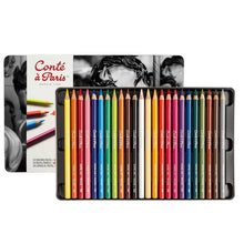Lade das Bild in den Galerie-Viewer, Conté Pastel Pencil Tin Set of 24 - Colores pastel
