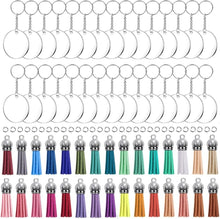 Lade das Bild in den Galerie-Viewer, KINGFOREST Kit de 120 llaveros acrílicos en blanco
