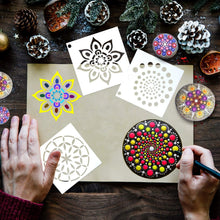 Cargar imagen en el visor de la galería, Plantillas de mandala Augshy, paquete de 56
