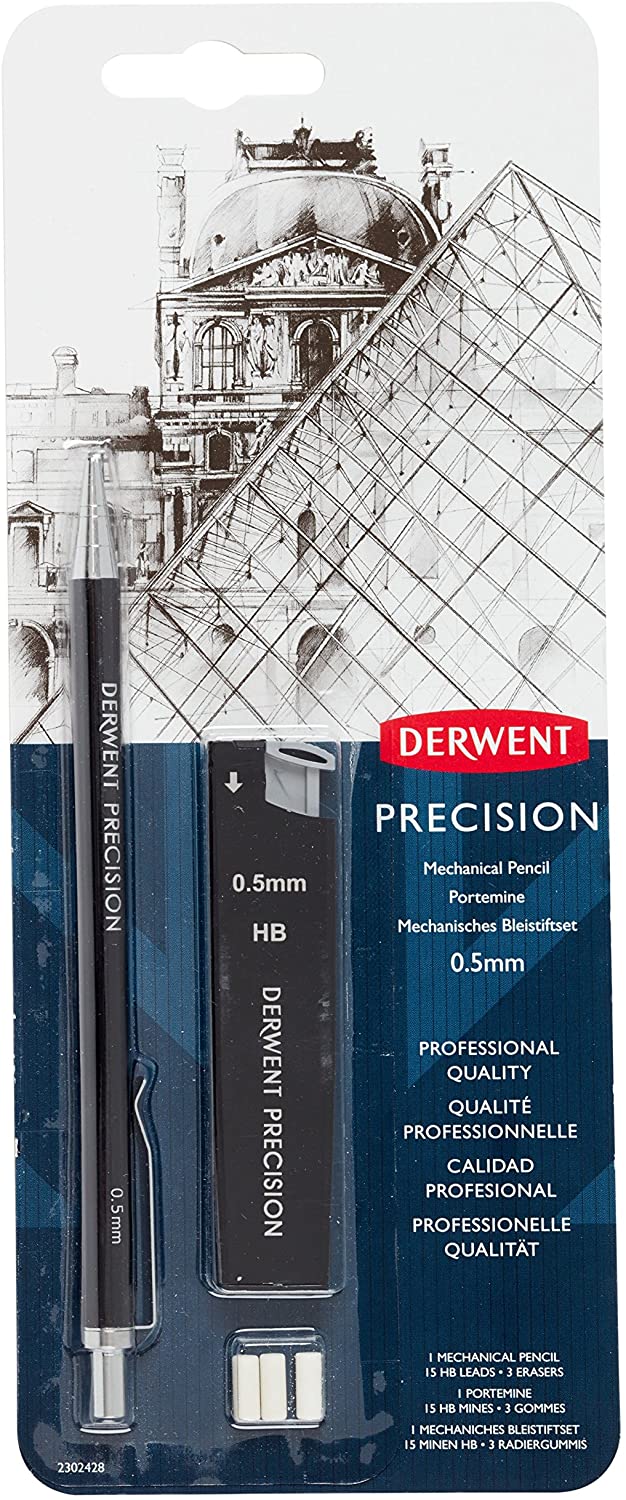Derwent Precision Mechanical Pencil Sets, Mechanical Pencil Set .5mm