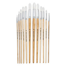 Cargar imagen en el visor de la galería, Blick Essentials Value Brush Set - Round Brushes, White Nylon, Set of 12
