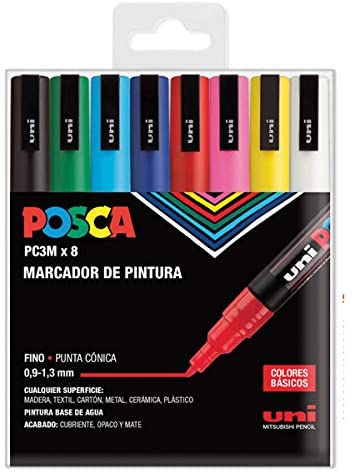 POSCA PC-3M BASIC 8CD