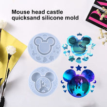 Cargar imagen en el visor de la galería, Paquete de 2 moldes de resina con forma de lazo de cabeza de ratón

