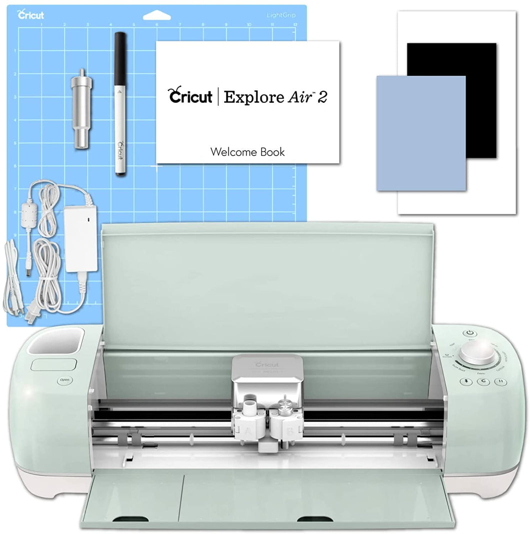 Cricut Explore Air 2 Machine Bundle Iron On Vinyl Pack Tools Pen Design Guide - Mint