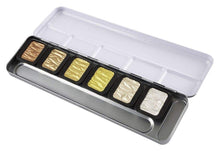將圖片載入圖庫檢視器 FINETEC - Watercolor Metal Tin Sets, 6-Color Pearlescent Metals Set
