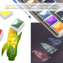 Carregar imagem no visualizador da galeria, Emooqi - Juego de pintura de acuarela 42 colores premium
